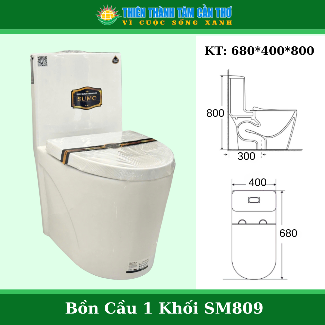 Bồn cầu 1 khối  Sumo SM809